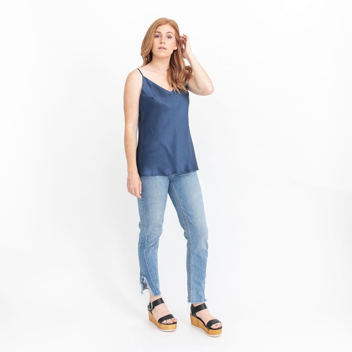 トップス ENOF ace camisole / blue ENOF ace camisole / blue
